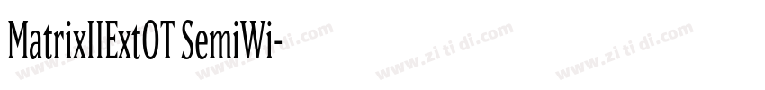 MatrixIIExtOT SemiWi字体转换